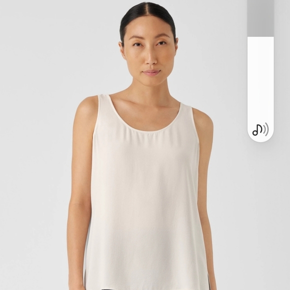 Eileen Fishrr women's White Sleeveless Top NWOT Small - Picture 4 of 4